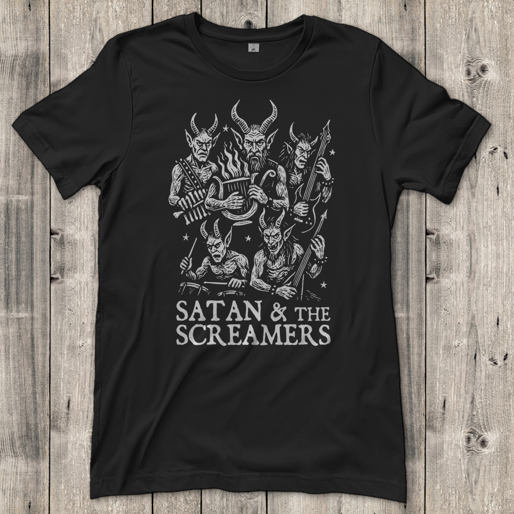 Damen T-Shirt Satan & The Screamers