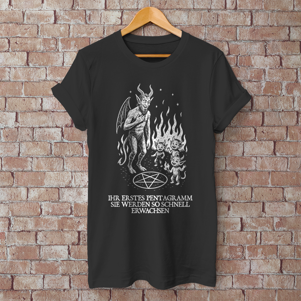 Herren T-Shirt Ihr erstes Pentagramm sie werden so schnell Erwachsen