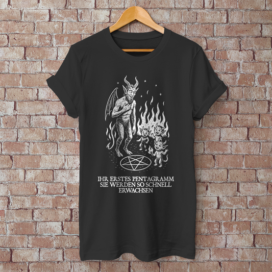 Herren T-Shirt Ihr erstes Pentagramm sie werden so schnell Erwachsen