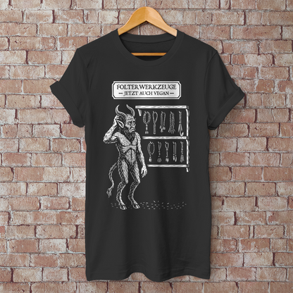 Herren T-Shirt Folterwerkzeuge jetzt auch Vegan
