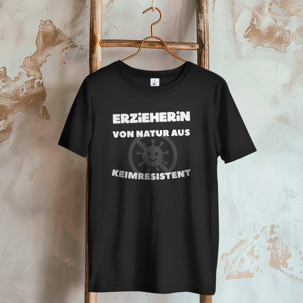 Damen T-Shirt Erzieherin - Von Natur aus Keimresistent