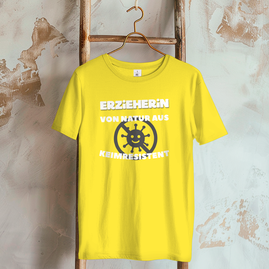 Damen T-Shirt Erzieherin - Von Natur aus Keimresistent