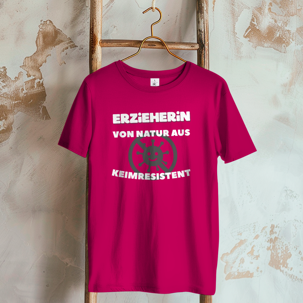 Damen T-Shirt Erzieherin - Von Natur aus Keimresistent