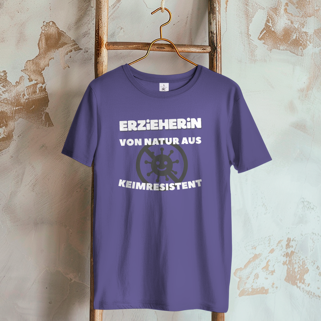 Damen T-Shirt Erzieherin - Von Natur aus Keimresistent