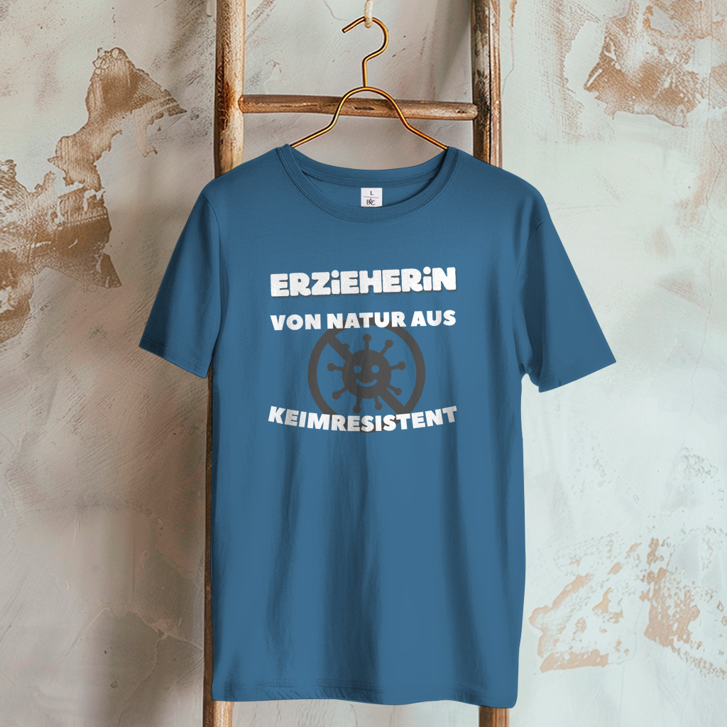 Damen T-Shirt Erzieherin - Von Natur aus Keimresistent