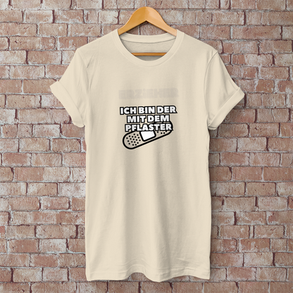 Herren T-Shirt Erzieher - Ich bin der mit dem Pflaster