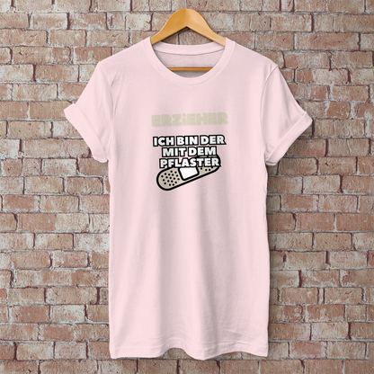 Herren T-Shirt Erzieher - Ich bin der mit dem Pflaster