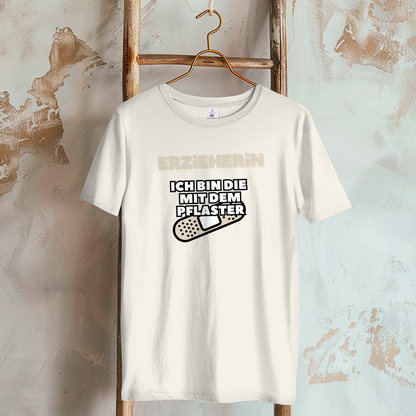 Damen T-Shirt Erzieherin - Ich bin die mit dem Pflaster