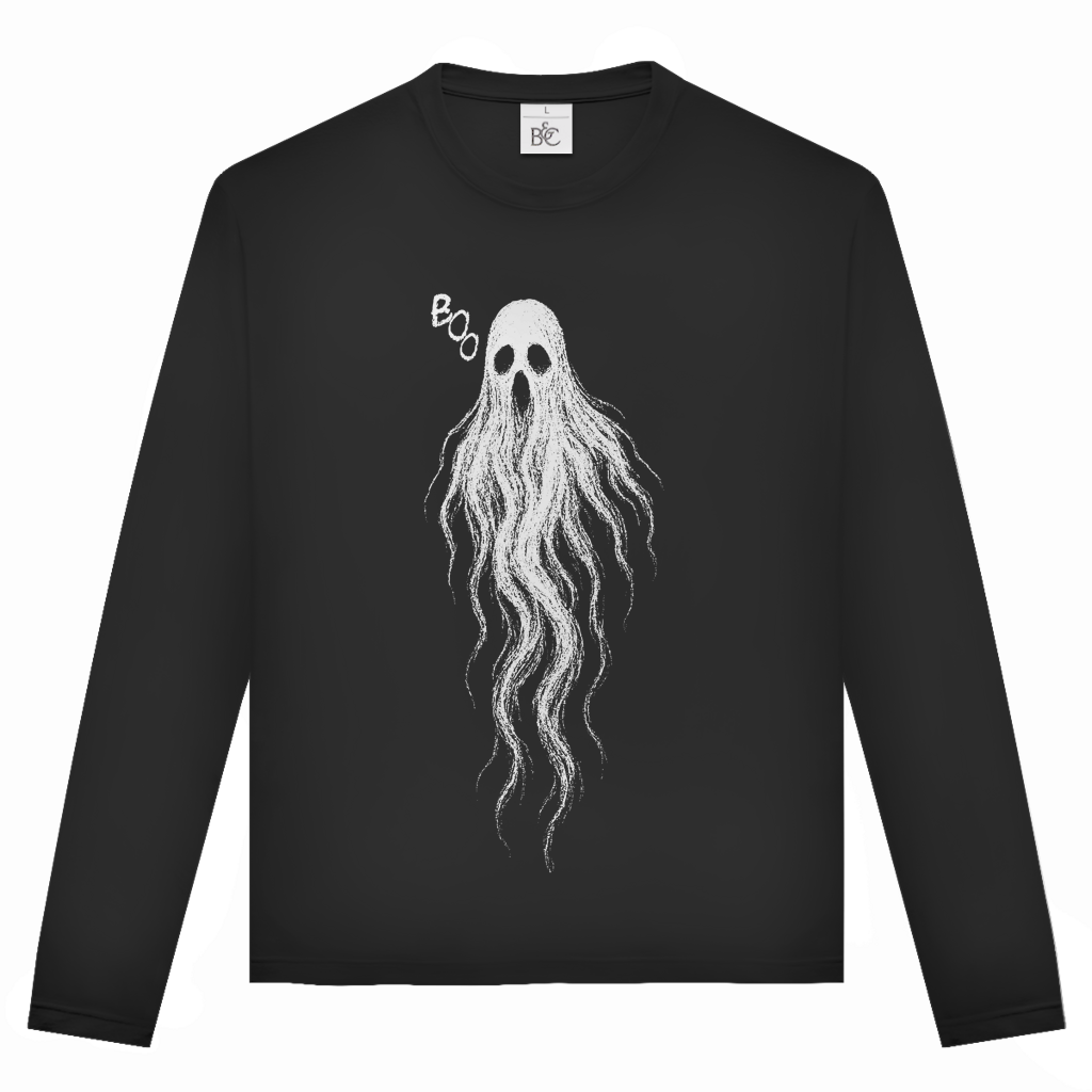 Unisex Langarmshirt Boo Geist