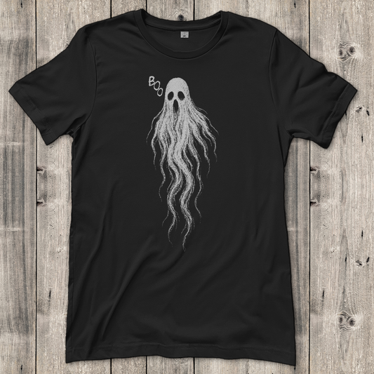 Damen T-Shirt Boo Geist