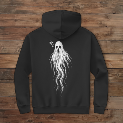 Herren Zipper Hoodie Boo Geist