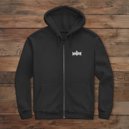 Herren Zipper Hoodie Boo Geist