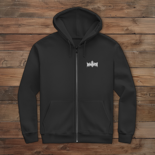 Herren Zipper Hoodie Boo Geist