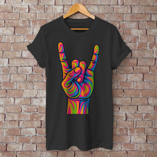 Herren T-Shirt Horns in Color