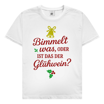 Herren T-Shirt Bimmelt was oder ist das der Glühwein