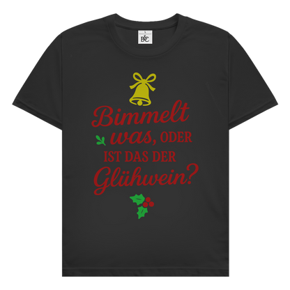 Herren T-Shirt Bimmelt was oder ist das der Glühwein