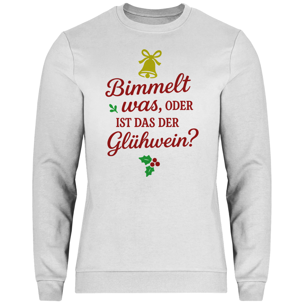 Herren Sweatshirt Bimmelt was oder ist das der Glühwein