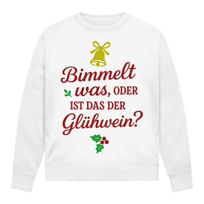 Damen Sweatshirt Bimmelt was oder ist das der Glühwein