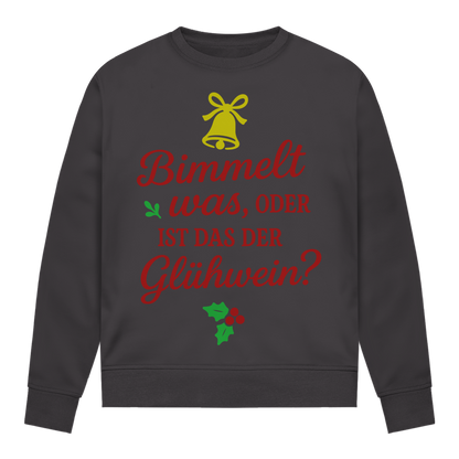 Damen Sweatshirt Bimmelt was oder ist das der Glühwein