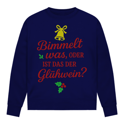 Damen Sweatshirt Bimmelt was oder ist das der Glühwein