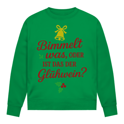 Damen Sweatshirt Bimmelt was oder ist das der Glühwein