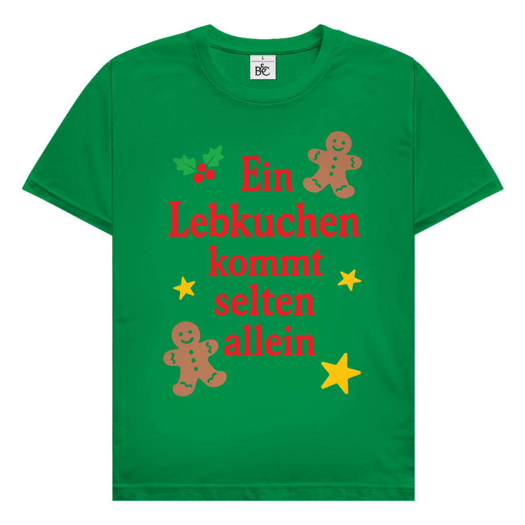 Herren T-Shirt Ein Lebkuchen kommt selten allein