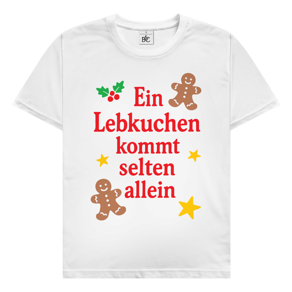 Herren T-Shirt Ein Lebkuchen kommt selten allein