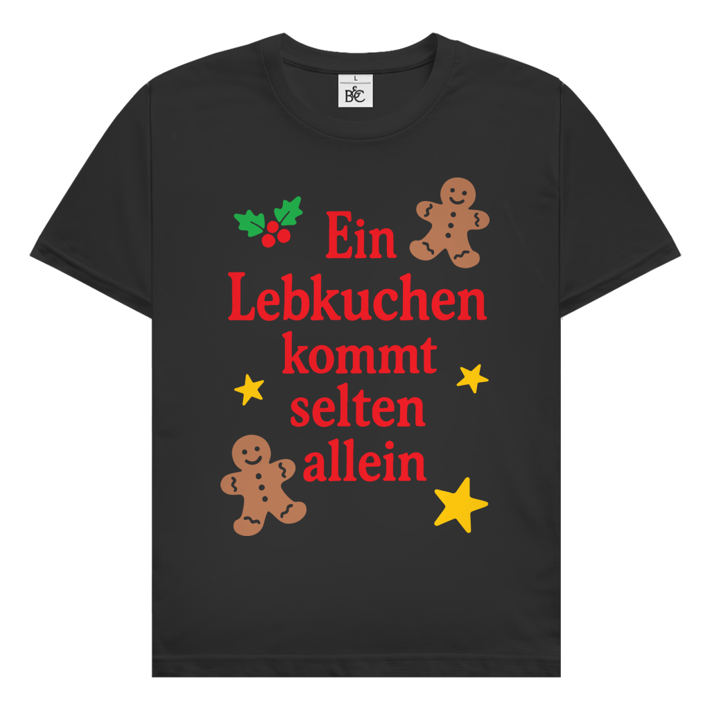 Herren T-Shirt Ein Lebkuchen kommt selten allein