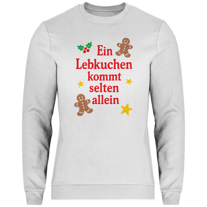 Herren Sweatshirt Ein Lebkuchen kommt selten allein