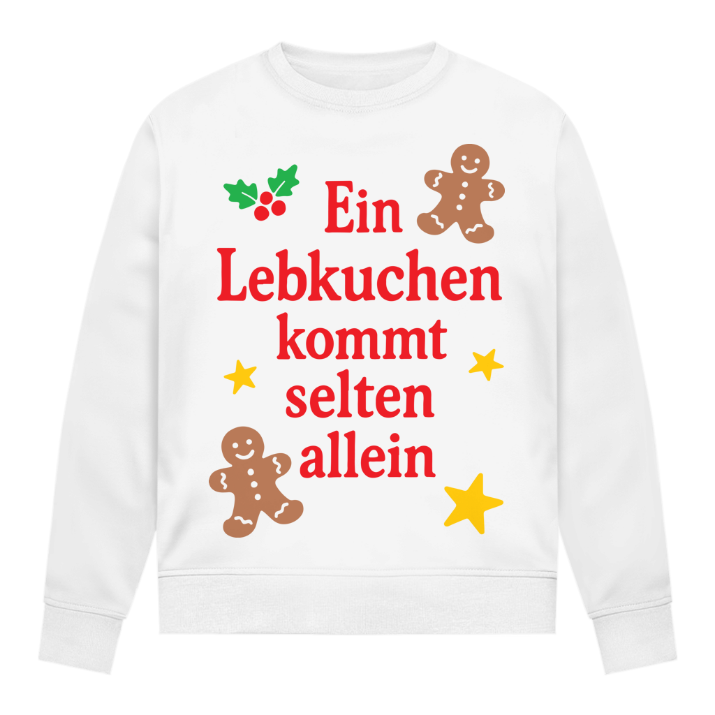 Damen Sweatshirt Ein Lebkuchen kommt selten allein
