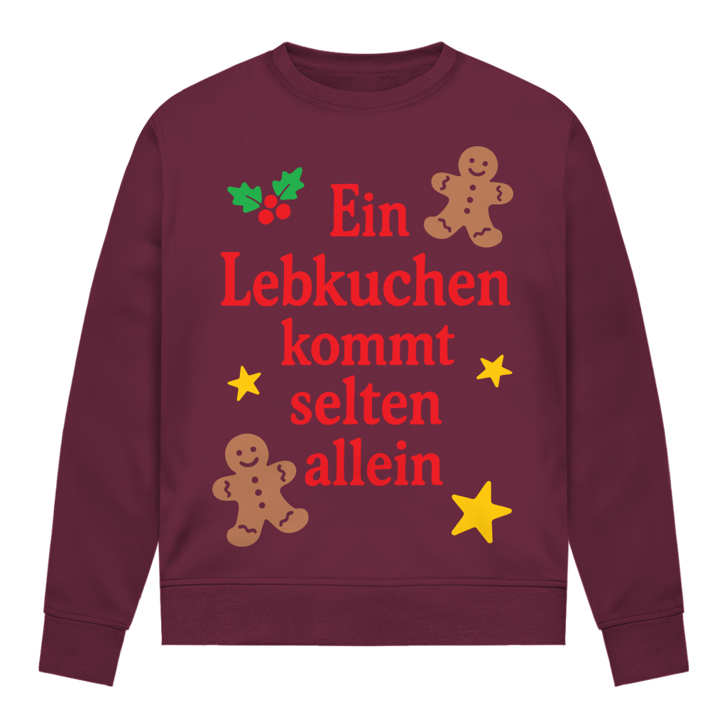 Damen Sweatshirt Ein Lebkuchen kommt selten allein