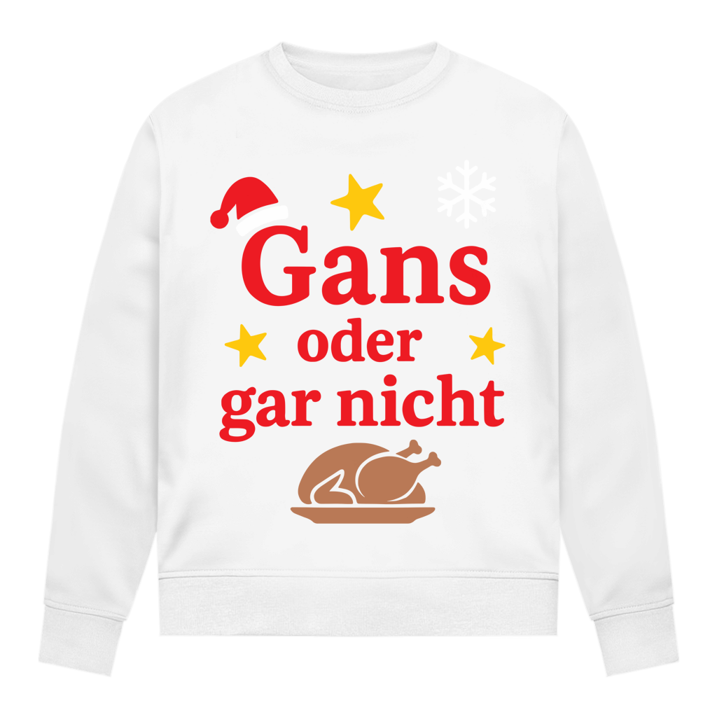 Damen Sweatshirt Gans oder gar nicht