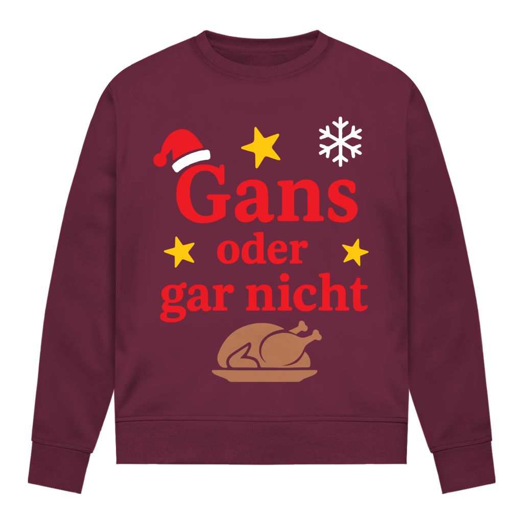 Damen Sweatshirt Gans oder gar nicht