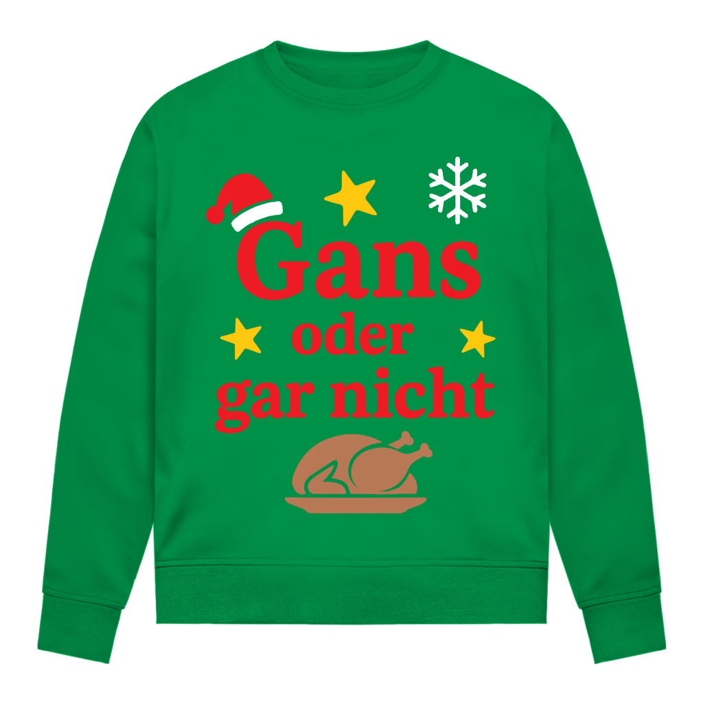 Damen Sweatshirt Gans oder gar nicht