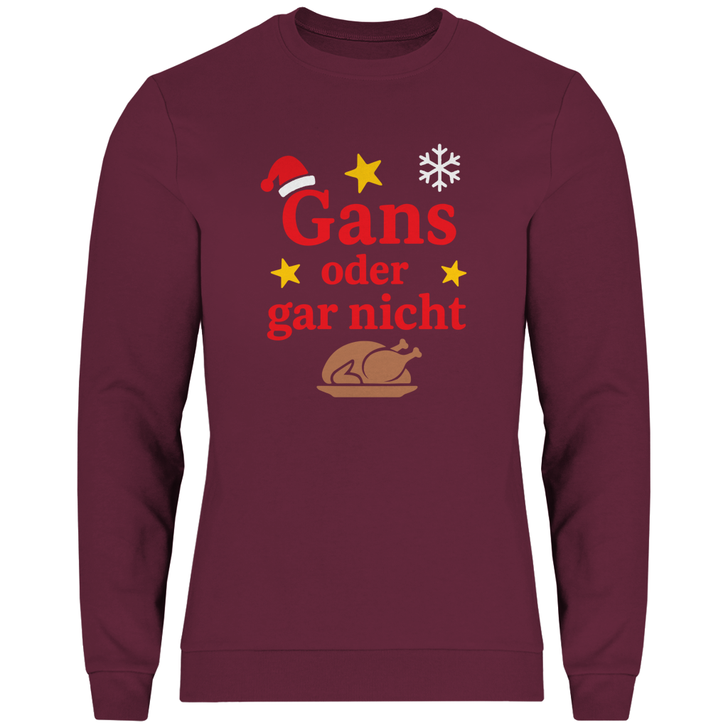Herren Sweatshirt Gans oder gar nicht