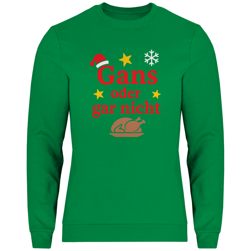 Herren Sweatshirt Gans oder gar nicht