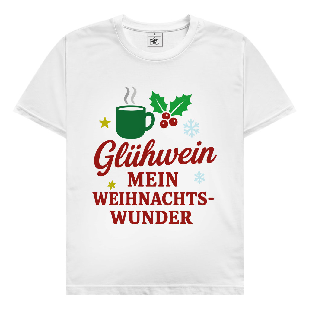 Herren T-Shirt Glühwein mein Weihnachtswunder