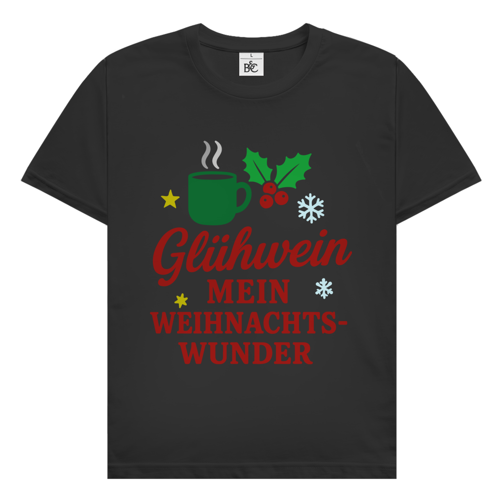 Herren T-Shirt Glühwein mein Weihnachtswunder