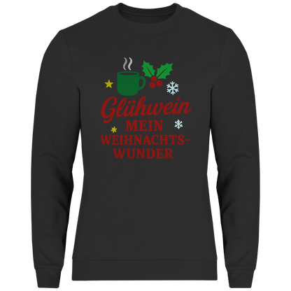 Herren Sweatshirt Glühwein mein Weihnachtswunder