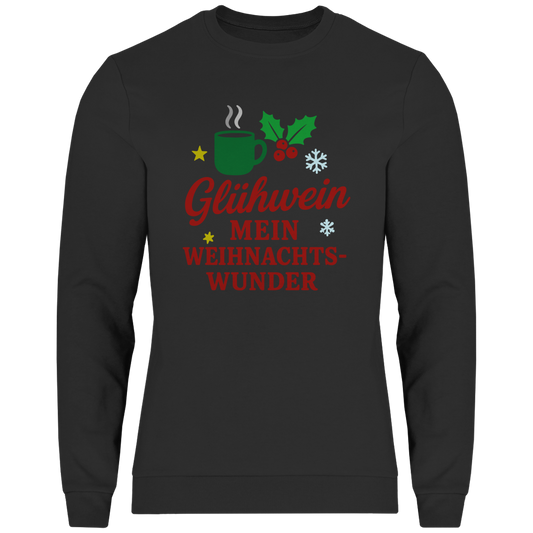 Herren Sweatshirt Glühwein mein Weihnachtswunder