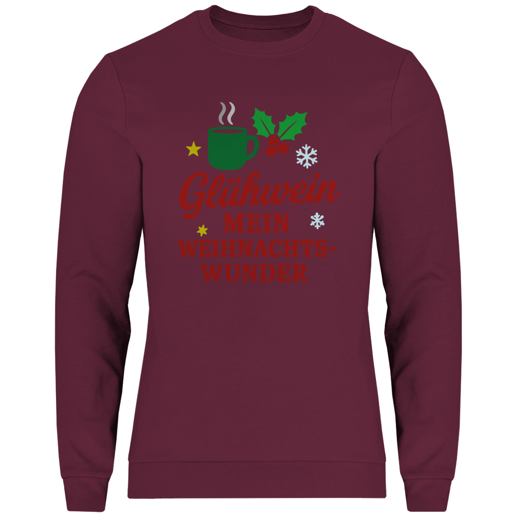 Herren Sweatshirt Glühwein mein Weihnachtswunder