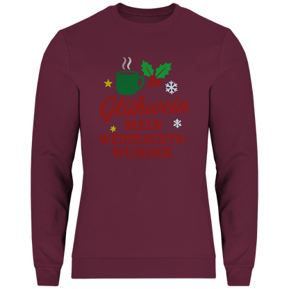 Herren Sweatshirt Glühwein mein Weihnachtswunder
