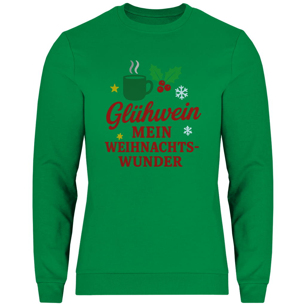 Herren Sweatshirt Glühwein mein Weihnachtswunder