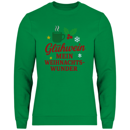 Herren Sweatshirt Glühwein mein Weihnachtswunder