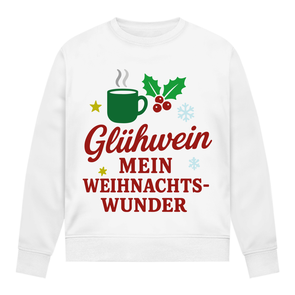 Damen Sweatshirt Glühwein mein Weihnachtswunder