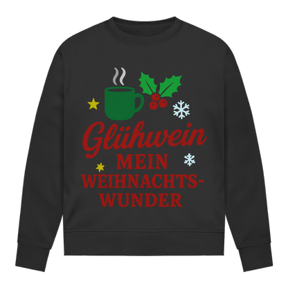 Damen Sweatshirt Glühwein mein Weihnachtswunder