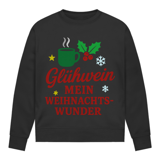 Damen Sweatshirt Glühwein mein Weihnachtswunder