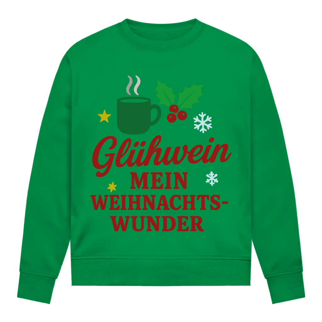 Damen Sweatshirt Glühwein mein Weihnachtswunder