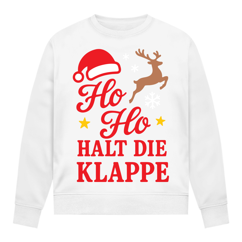 Damen Sweatshirt Ho Ho halt die Klappe