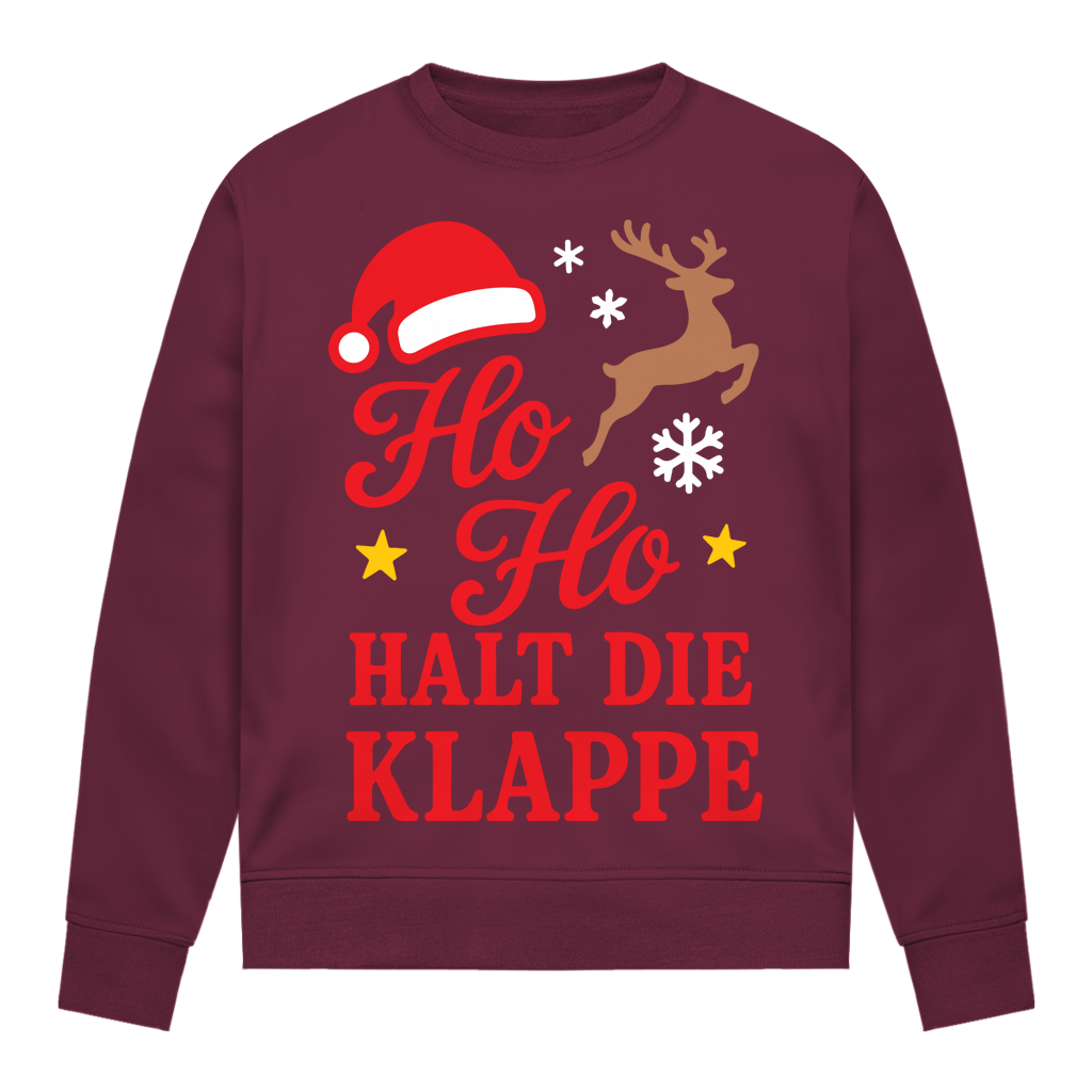 Damen Sweatshirt Ho Ho halt die Klappe